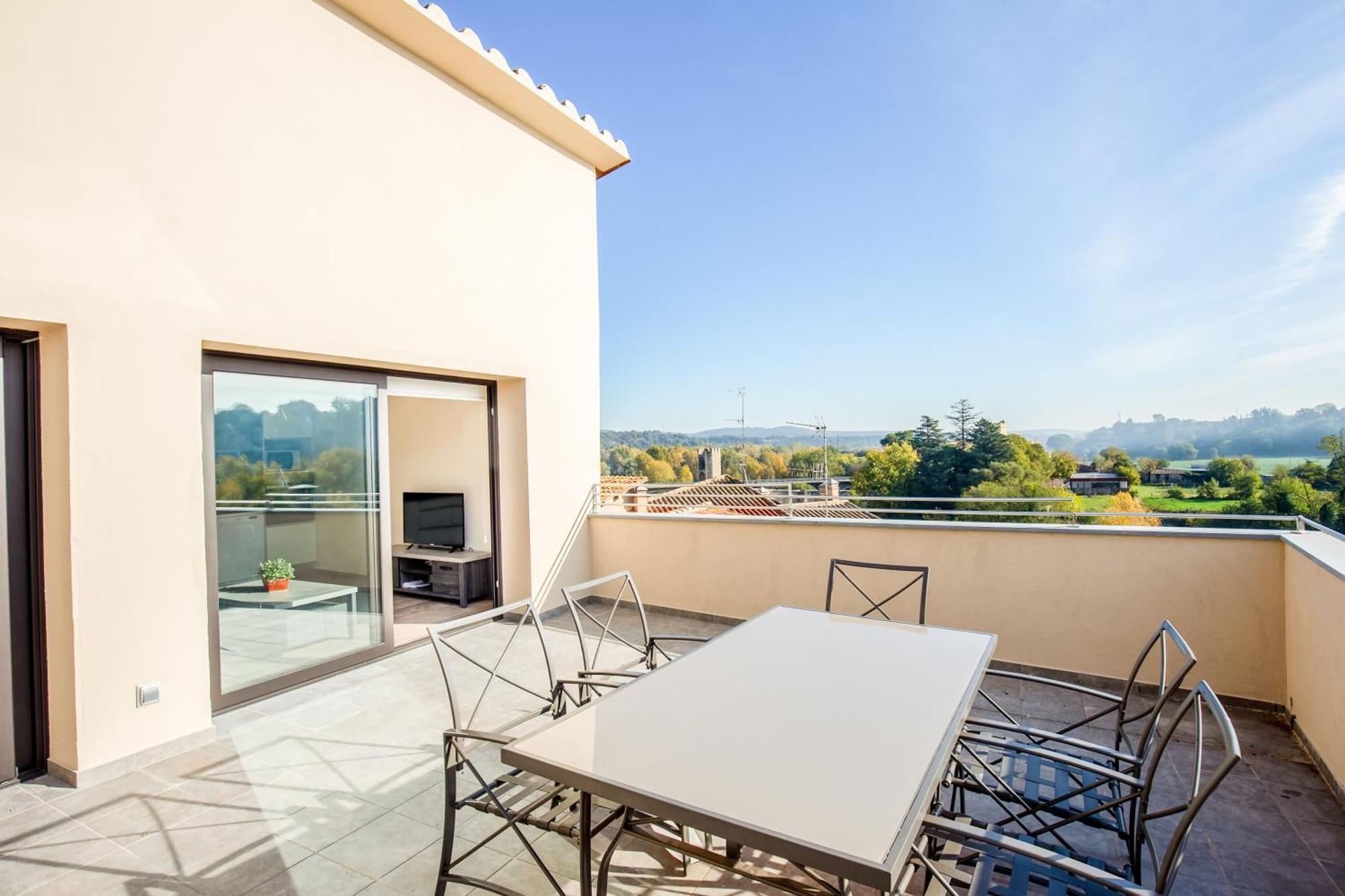 Can Cintet 3 Apartamento Con Terraza En Besalú Eksteriør billede